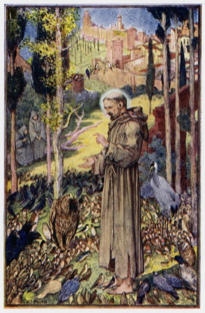 "St Francis predikar för fåglarna" av Henry Justice Ford