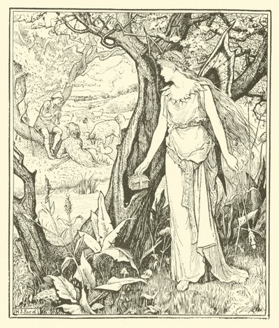 Sylvain och Jocosa (gravyr) av Henry Justice Ford