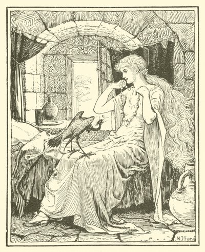 Den blå fågeln (gravyr) av Henry Justice Ford