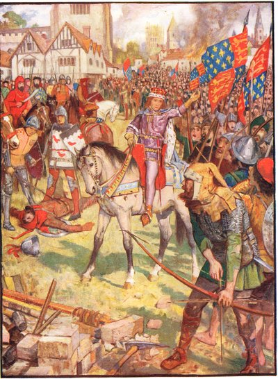 The Peasants Revolt, illustration från "A History of England" av Rudyard Kipling, 1911 av Henry Justice Ford