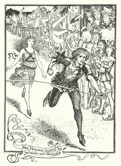 Prinsessan slagen av Quick-as-Thought (gravyr) av Henry Justice Ford
