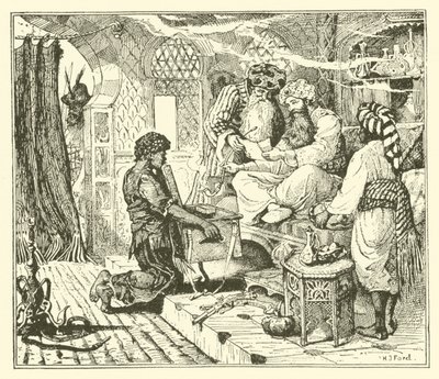 Berättelsen om kalifstorken (gravyr) av Henry Justice Ford