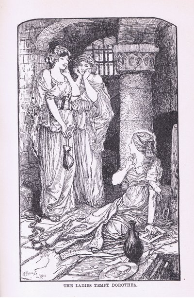 Damerna frestar Dorethea, 1912 av Henry Justice Ford