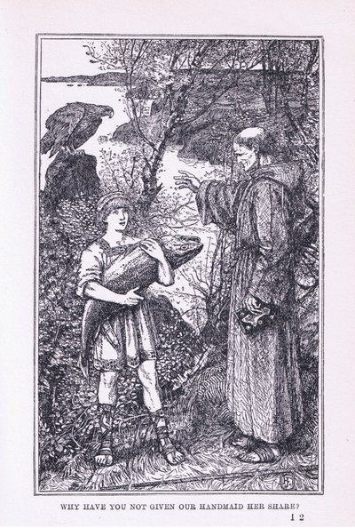 Varför har du inte gett vår tjänarinna hennes del?, 1912 av Henry Justice Ford