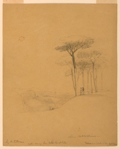 Efter att ha kommit från Villa Pamphili av Henry Kirke Brown