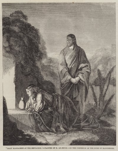 Maria Magdalena vid graven av Henry Le Jeune