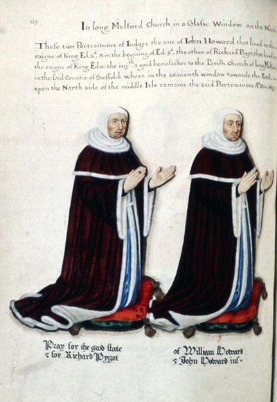 Porträtt av Richard Pygot och William Howard av Henry Lilly