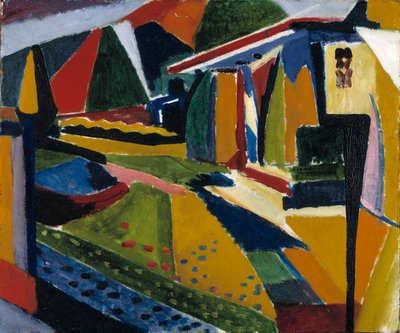 Abstrakt landskap, 1915-1916. av Henry Lyman Saÿen