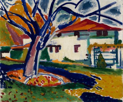 Blå träd, 1915-1916. av Henry Lyman Saÿen