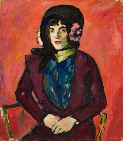 Porträtt av en flicka, 1909-1914. av Henry Lyman Saÿen