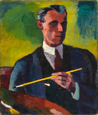 Självporträtt, 1910-1913. av Henry Lyman Saÿen