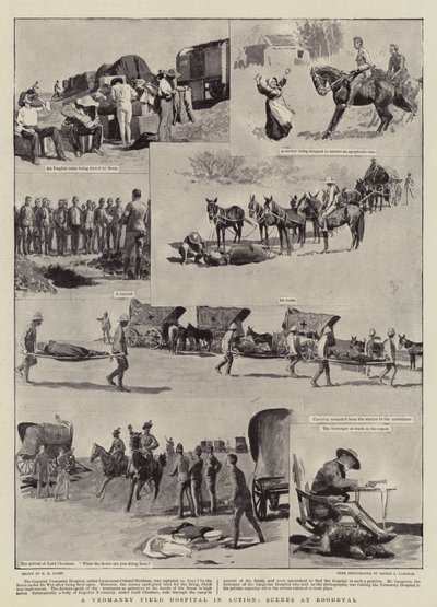 A Yeomanry Field Hospital in Action, Scener på Roodeval av Henry Marriott Paget