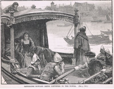 Catherine Howard fördes till tornet 1542 av Henry Marriott Paget