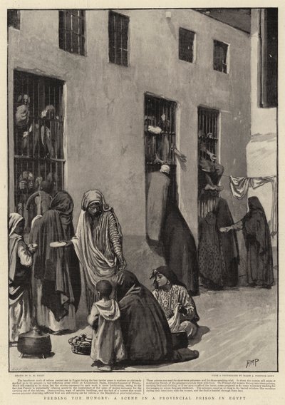 Mata de hungriga, en scen i ett provinsfängelse i Egypten av Henry Marriott Paget