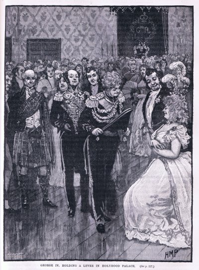 George IV håller en valle i Holyrood Palace 1822 av Henry Marriott Paget