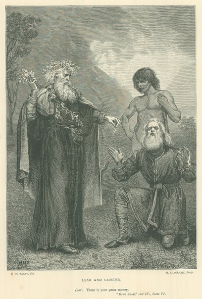 Illustration för kung Lear av Henry Marriott Paget