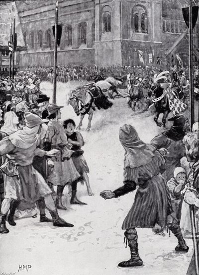 Att förlora palfreyen vid kröningen av kung Edward I av Henry Marriott Paget