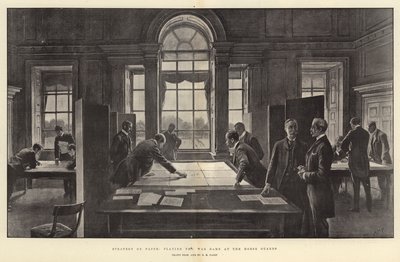 Strategi på papper, spelar krigsspelet på Horse Guards av Henry Marriott Paget