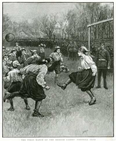 Den första matchen för British Ladies