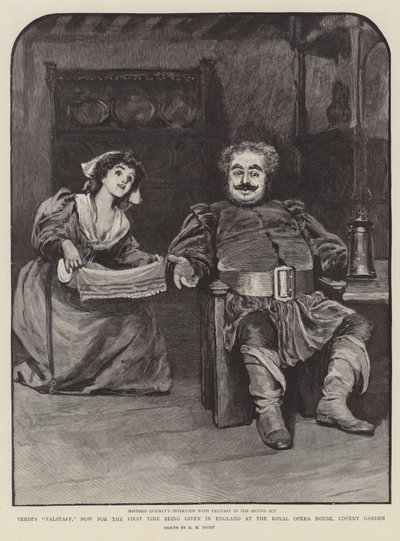 Verdis Falstaff, som nu för första gången ges i England på Royal Opera House, Covent Garden av Henry Marriott Paget