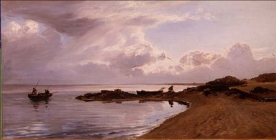 Samla musslor, Wales norra kust av Henry Moore