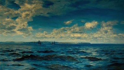 Sommarlov i Cornwall, 1883. av Henry Moore