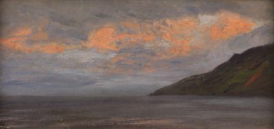 Solnedgång vid kusten av Henry Moore