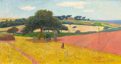 Les Chaumes i Guidel, 1891. av Henry Moret