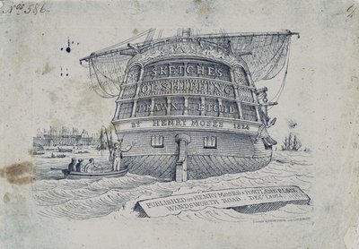 Omslag till Henry Moses Sketches of Shipping av Henry Moses