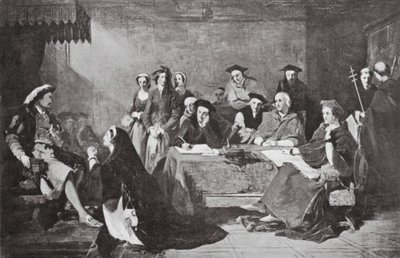 Rättegången mot Catherine Howard av Henry Nelson (after) O
