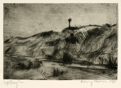 Sanddynlandskap med havsmärke av Henry Nielsen