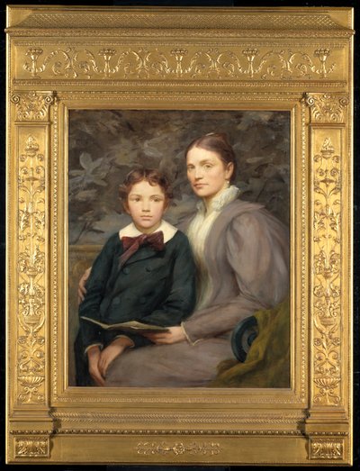 Mrs. William T. Evans och hennes son, 1895. av Henry Oliver Walker