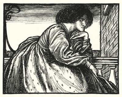 Matthew Arnolds dikt: A Modern Sappho (gravyr) av Henry Ospovat