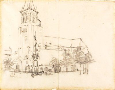 Kyrka, St.-Germain-des-Prés, Frankrike av Henry Ossawa Tanner