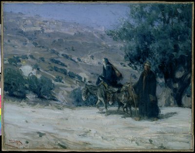 Flyg till Egypten, 1899 av Henry Ossawa Tanner