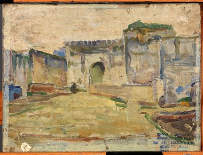 Gatuscen, Tanger (Krenelerad arkitektur) av Henry Ossawa Tanner