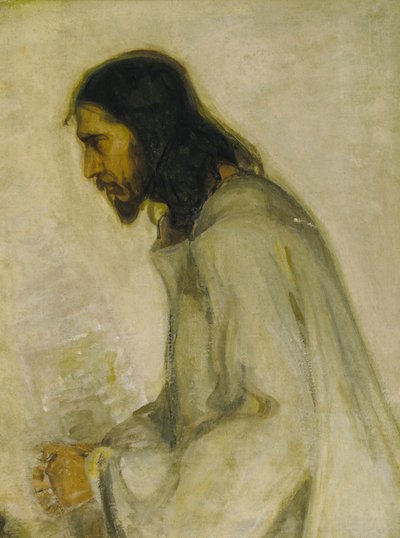Frälsaren, ca. 1900-1905. av Henry Ossawa Tanner