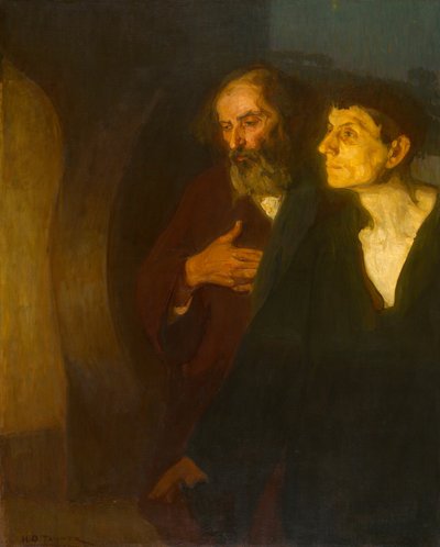 De två lärjungarna vid graven, ca. 1906. av Henry Ossawa Tanner