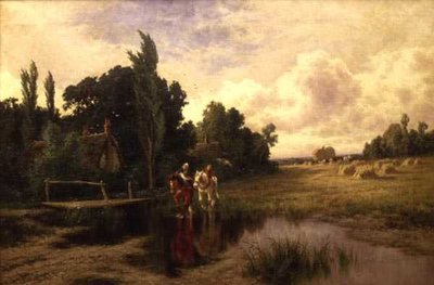 Across the Stream (olja på duk) av Henry Parker