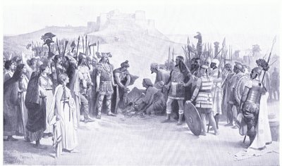 Hannibal trifft die gallischen Häuptlinge von Henry Paul Perrault