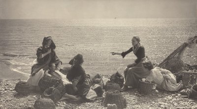 Skvaller på stranden av Henry Peach Robinson