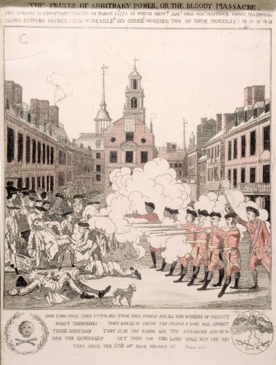 Bostonmassakern, 5 mars 1770 av Henry Pelham
