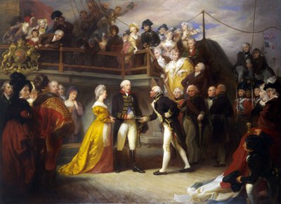 Besök av kung George III (1738-1820) av Henry Perronet Briggs