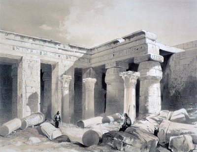 Medinet Abou, Thebe, Egypten, 1800-talet av Henry Pilleau