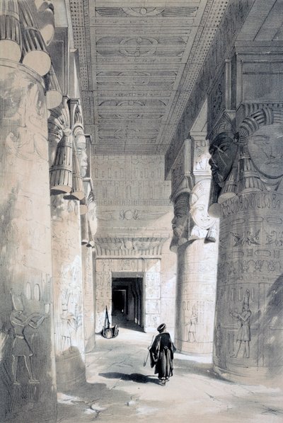 Temple of Denderah, Egypten, 1800-talet. av Henry Pilleau