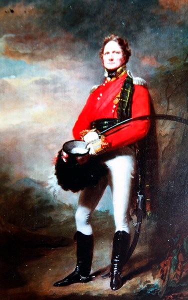 Major James Lee Harvey, ca 1820 (olja på duk) av Henry Raeburn