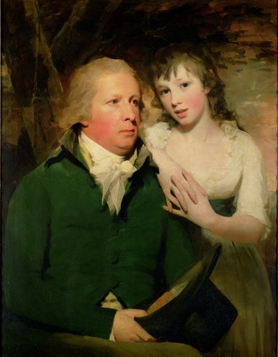 Sir Alexander Don med sin dotter Elizabeth av Henry Raeburn