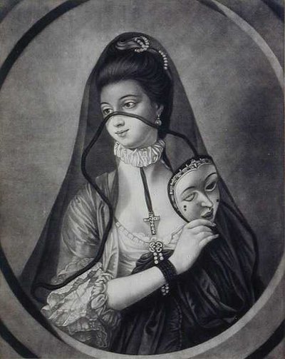 The Fair Nun Unmasked, graverad av Carington Bowles (fl.1744-93) (litho) av Henry Robert (after) Morland
