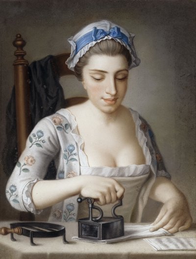 En piga stryker, av Henry Robert Morland