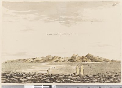 Sida 16 Otaheite, när Point Venus bär S.W. vid W. 5 mil bort, 1768-75 (wc) av Henry Roberts